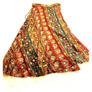 MColor Embellished Wrap Skirt by Soft Surroundings
